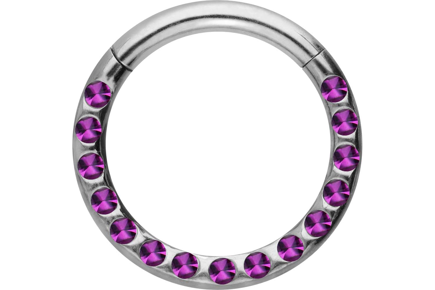 Chirurgenstahl Segmentring Clicker Piercing KRISTALLE + EPOXY ++SALE++